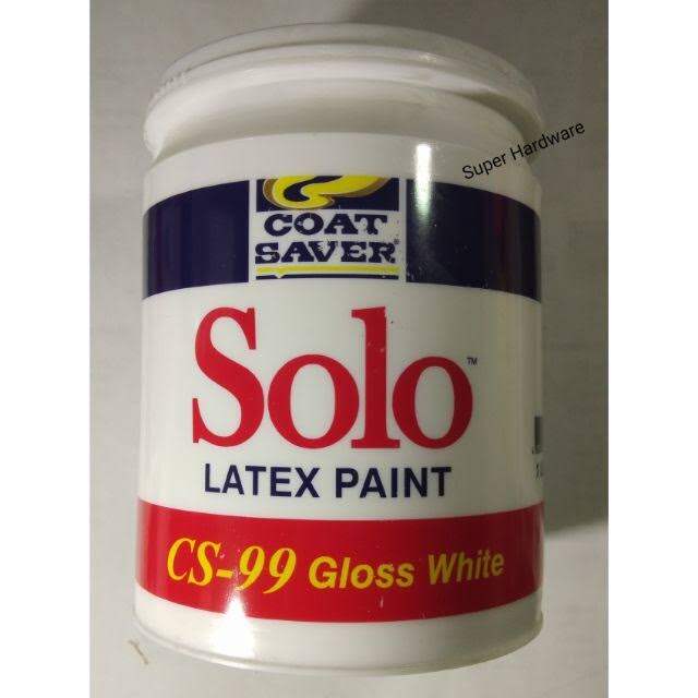 Coat Saver Solo Latex Paint CS99 Gloss white paint Lazada PH