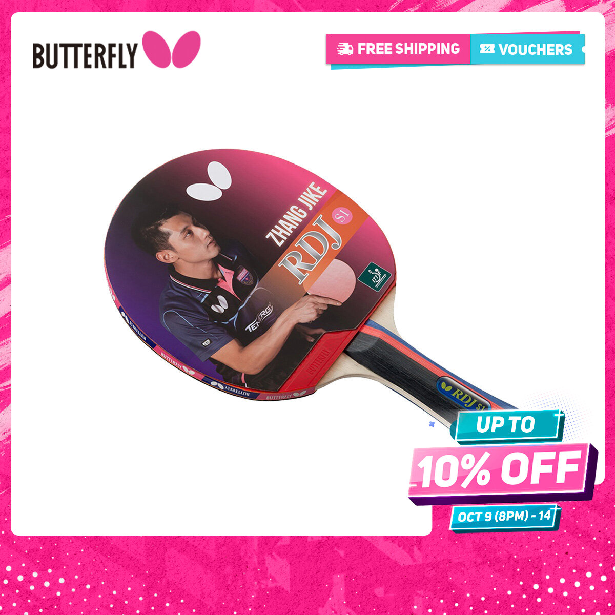 Butterfly Table Tennis RDJ S1 Table Tennis Racket