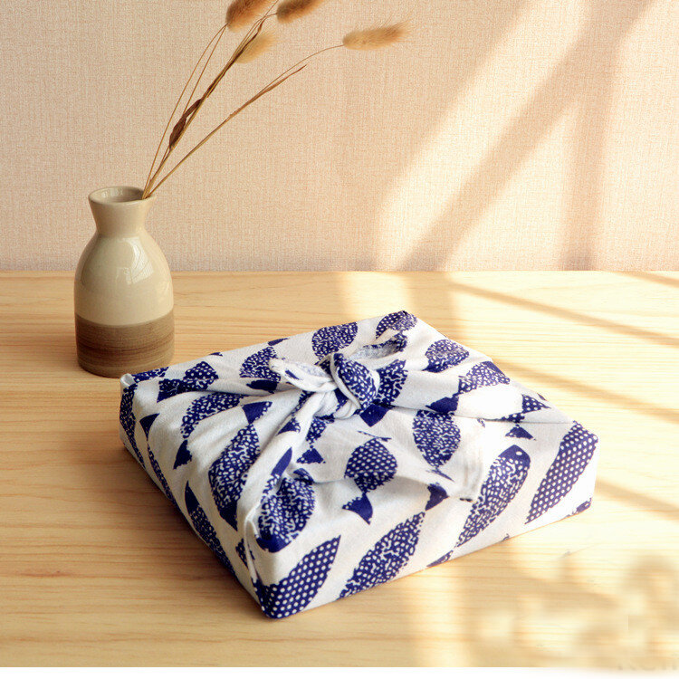 Japanese Style Large Square Handkerchief Dinner Mat Bento Box Cloth Bag Gift Wrapping Cloth Storage Organizer Home Decor
