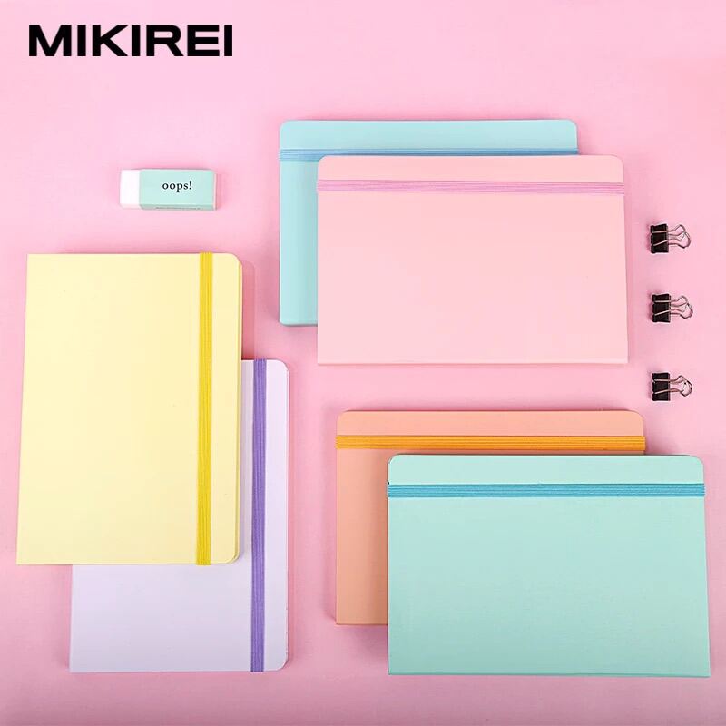 Sugar LINE Pastel A5 Hardbound Notebook with Garter / Hardcover. 