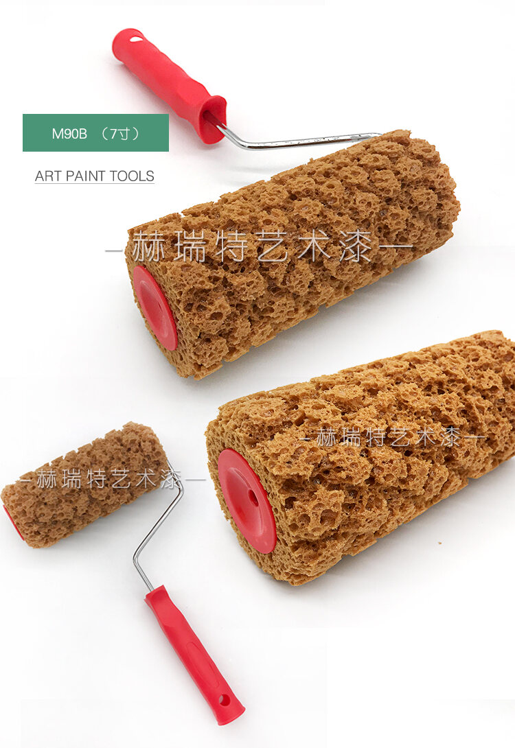 M60 Seaweed Sponge Roller Brush Imitation Seaweed Sponge Roller Pattern  Liquid Wallpaper Paint Texture Tool - Paint Rollers - AliExpress