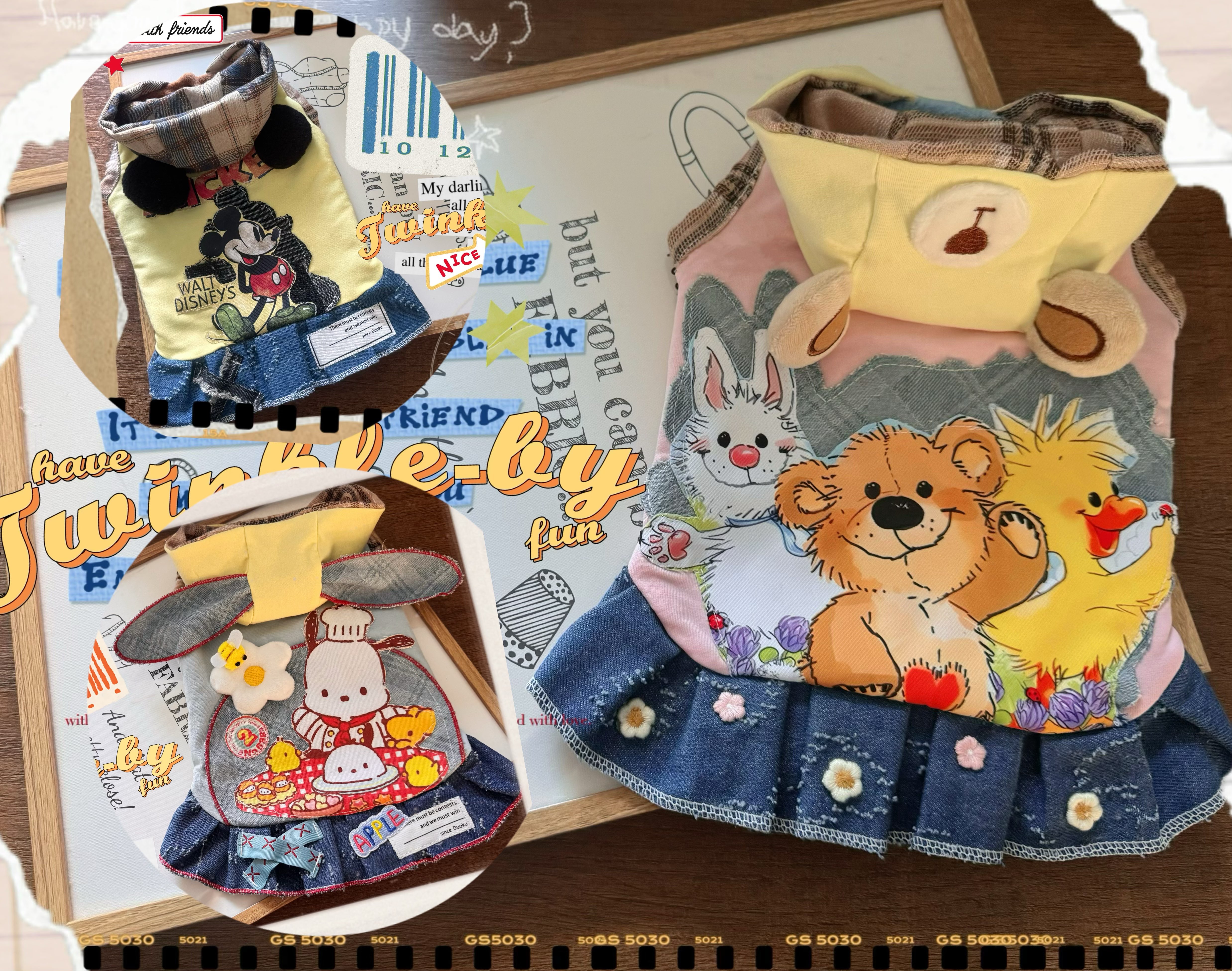 New Vintage Style Fleece Lined Warm Multi Color Dog And Cat Gradient Clothes Maruizhi Bichon Teddy XiShi Dogs And Cats Clothes Presyo  1,886 Piso*Libreng Shipping