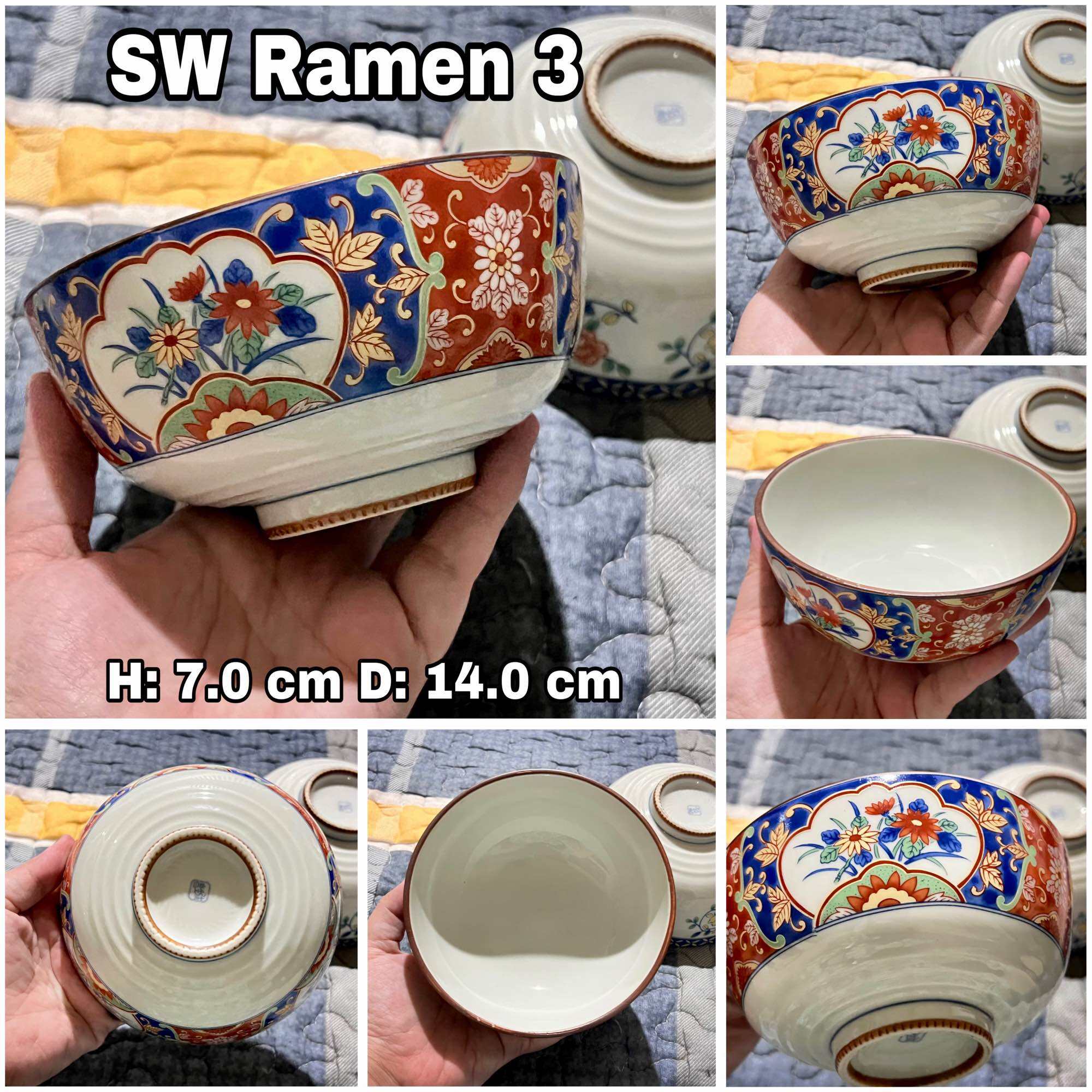 Assorted Designs and Sizes SALE Assorted Stoneware (SW) and Ceramic (C) Ramen Bowls - Japan Surplus. 