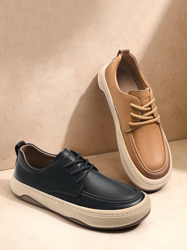 AOKANG | Casual Soft Leather Workwear Men's Shoes Presyo 2,898 Piso*Libreng Shipping