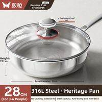 Suncha | Stainless Steel Non-Stick Frying Pan for Electromagnetic Cookers