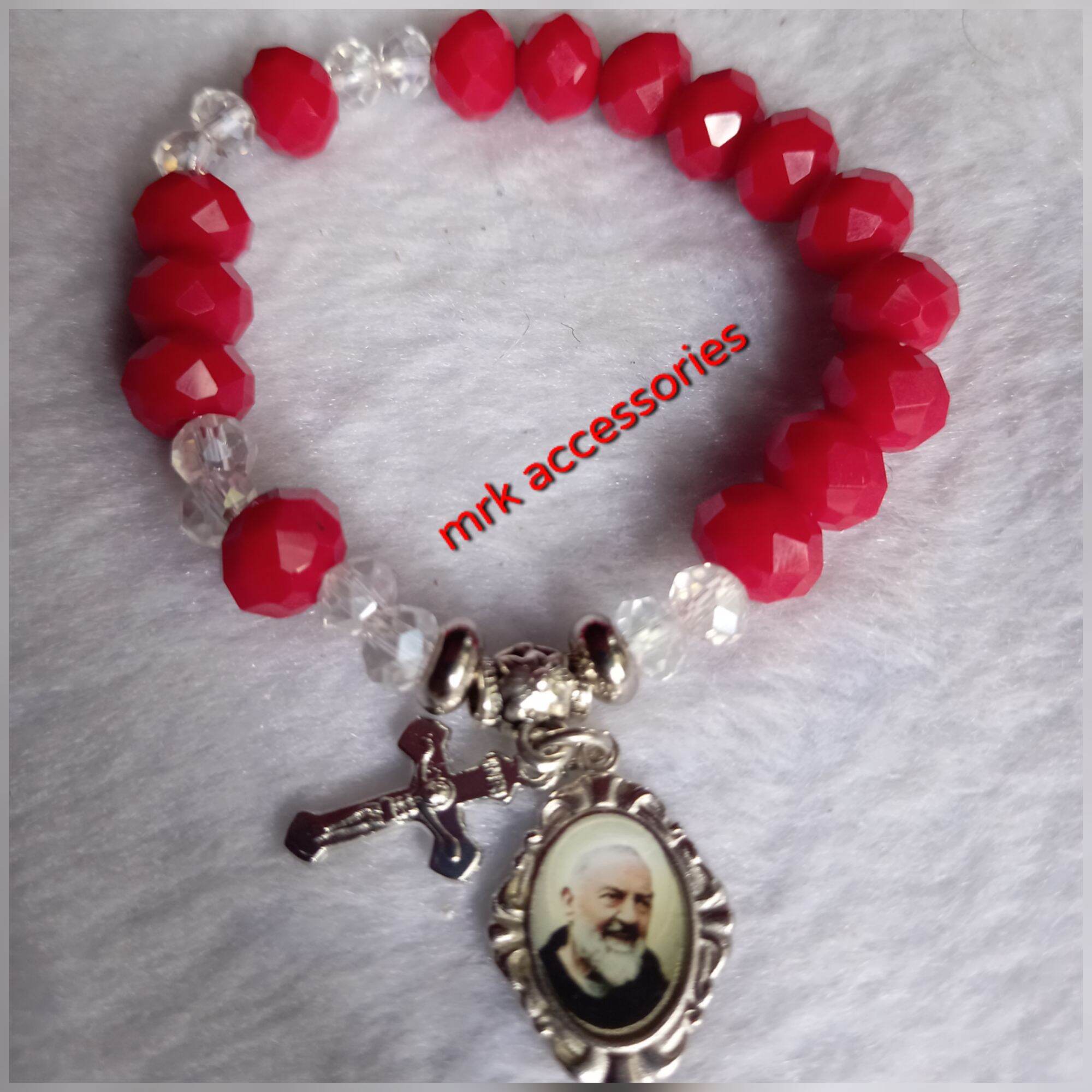 Padre pio sale rosary bracelet