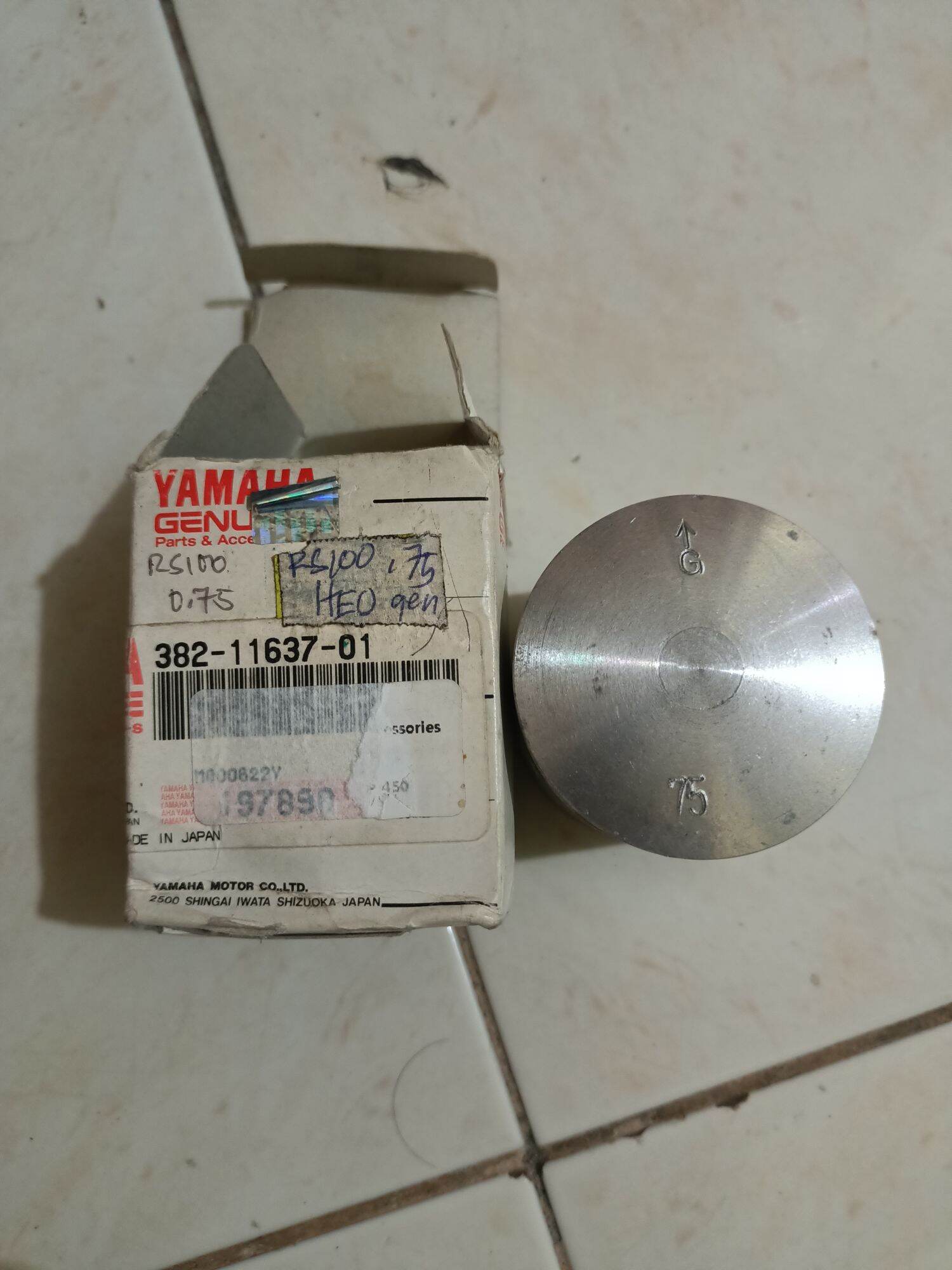 Piston Set RS 100 0.25 Rebore(Original) Lazada PH