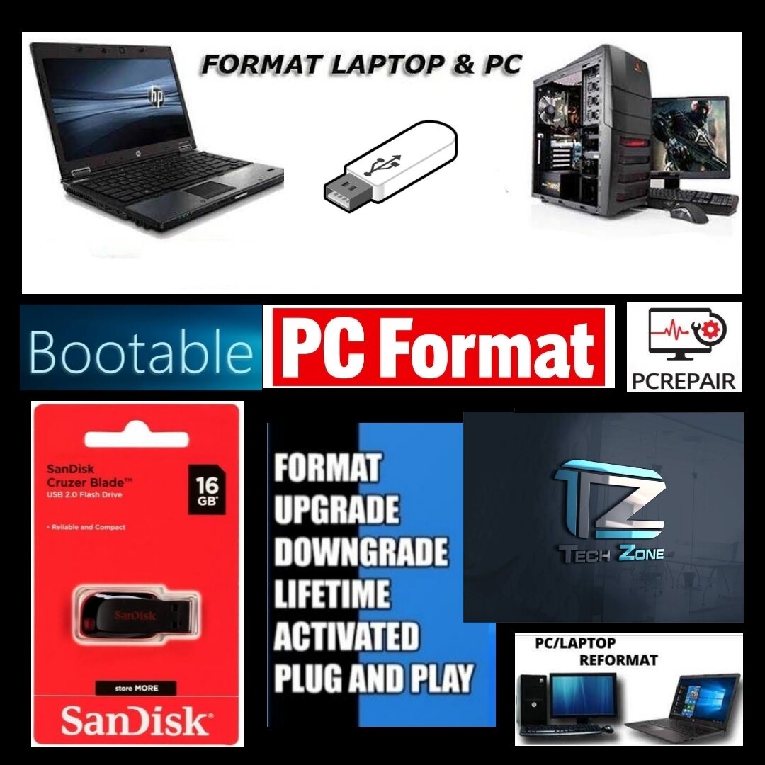 PC Repair/Reformat USB Flash Drive Bootable Windows 8.1/10/11 Lazada PH