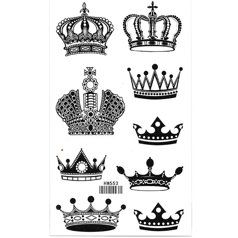 Shop Tattoo Sticker Waterproof Crown Black with great discounts and prices  online - Mar 2023 | Lazada Philippines