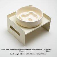 Petdebby | Slow Eating Elevated Pet Bowl for Neck Protection