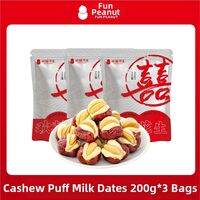 HuanXiHuaSheng | Nuclear Free Soft and Tasty Dates Filled with Cashew Nuts Snack
