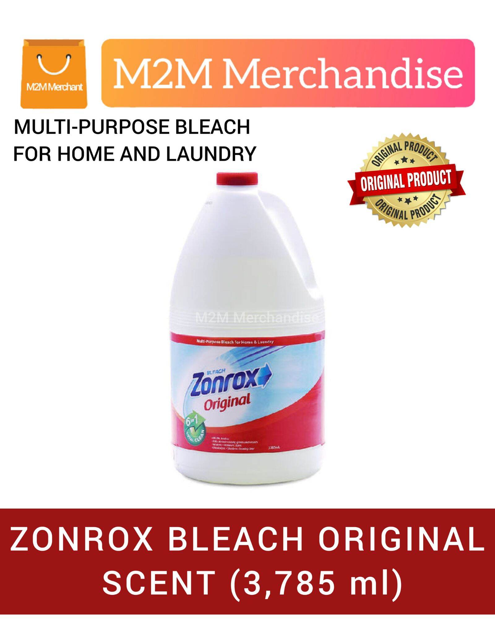 ZONROX BLEACH ORIGINAL SCENT ( 1 GALLON) Lazada PH