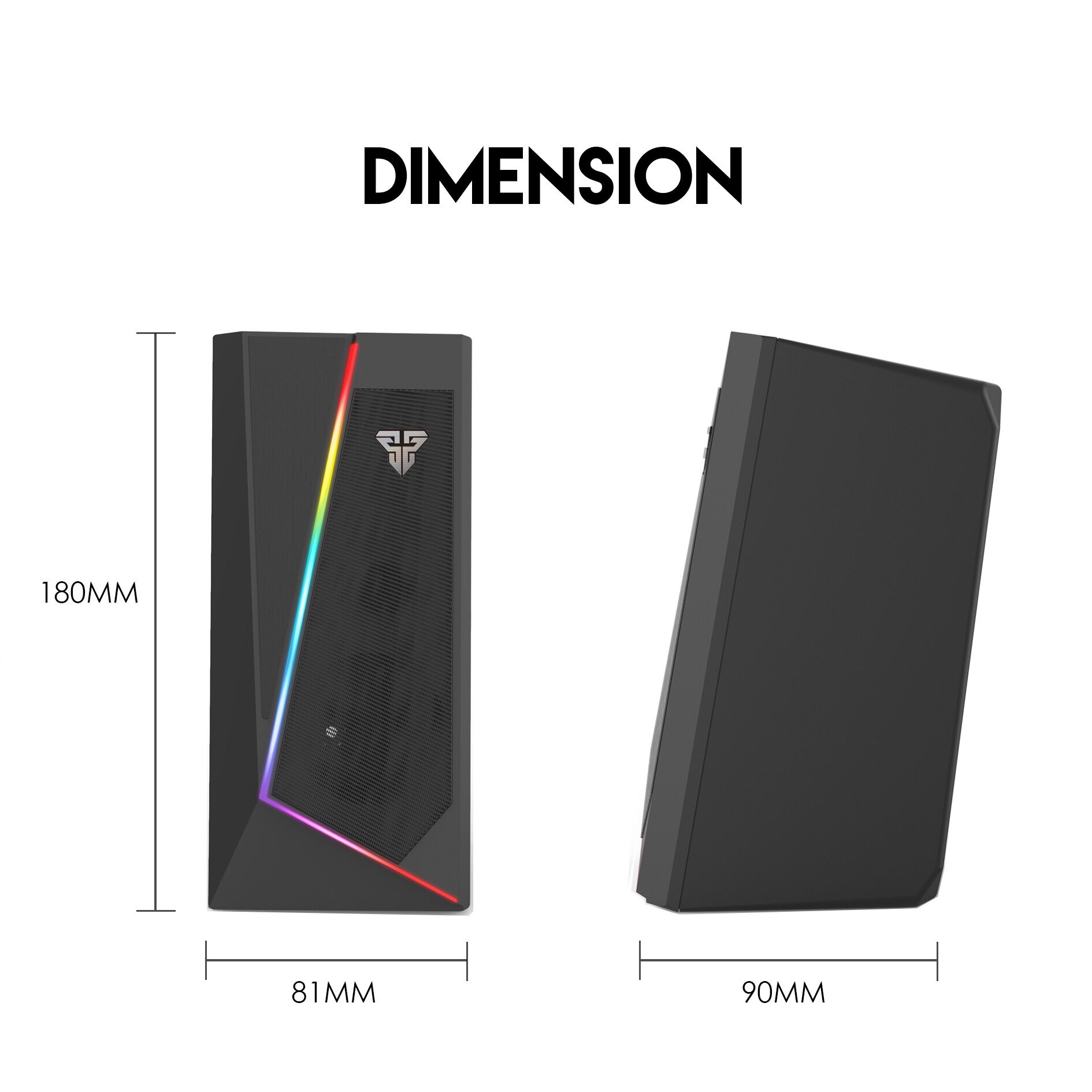 RGB Gaming Music Speaker - Black 