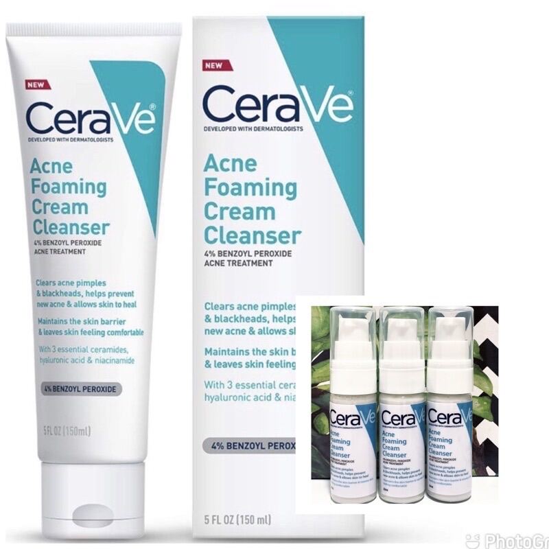 CERAVE Acne Foaming Cream Cleanser 20ml | Lazada PH