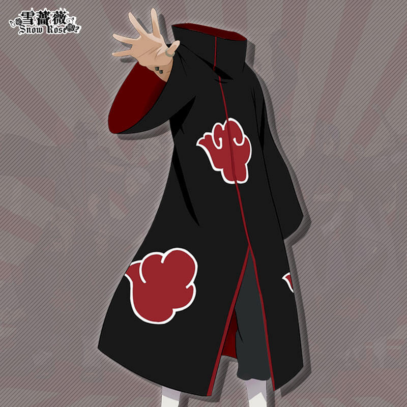 Naruto Akatsuki Manto Anime Periférico Trench Coat, Manto, Nuvem Vermelha  Robe, Payne Roupas Cosplay, Itachi, Uchiha