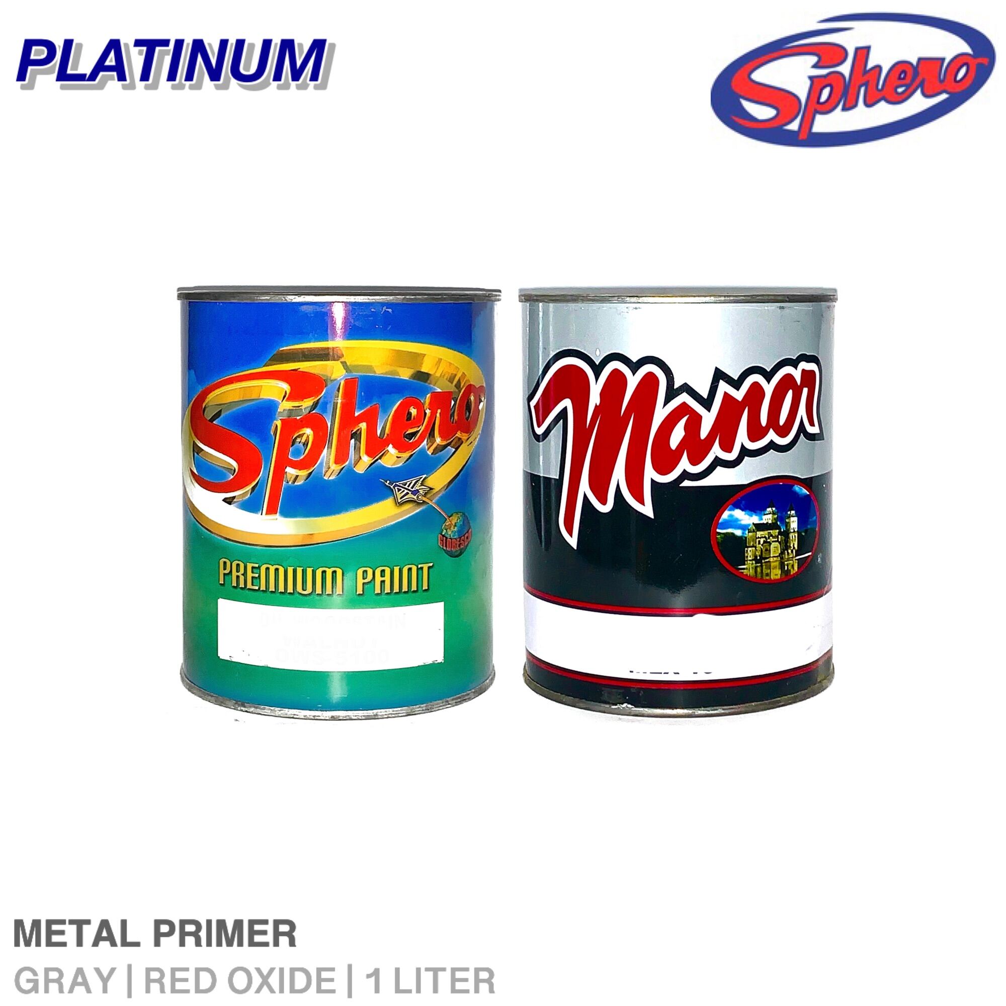 1L Sphero/Manor Metal Primer Rust Resistant Gray and Red Oxd Lazada PH