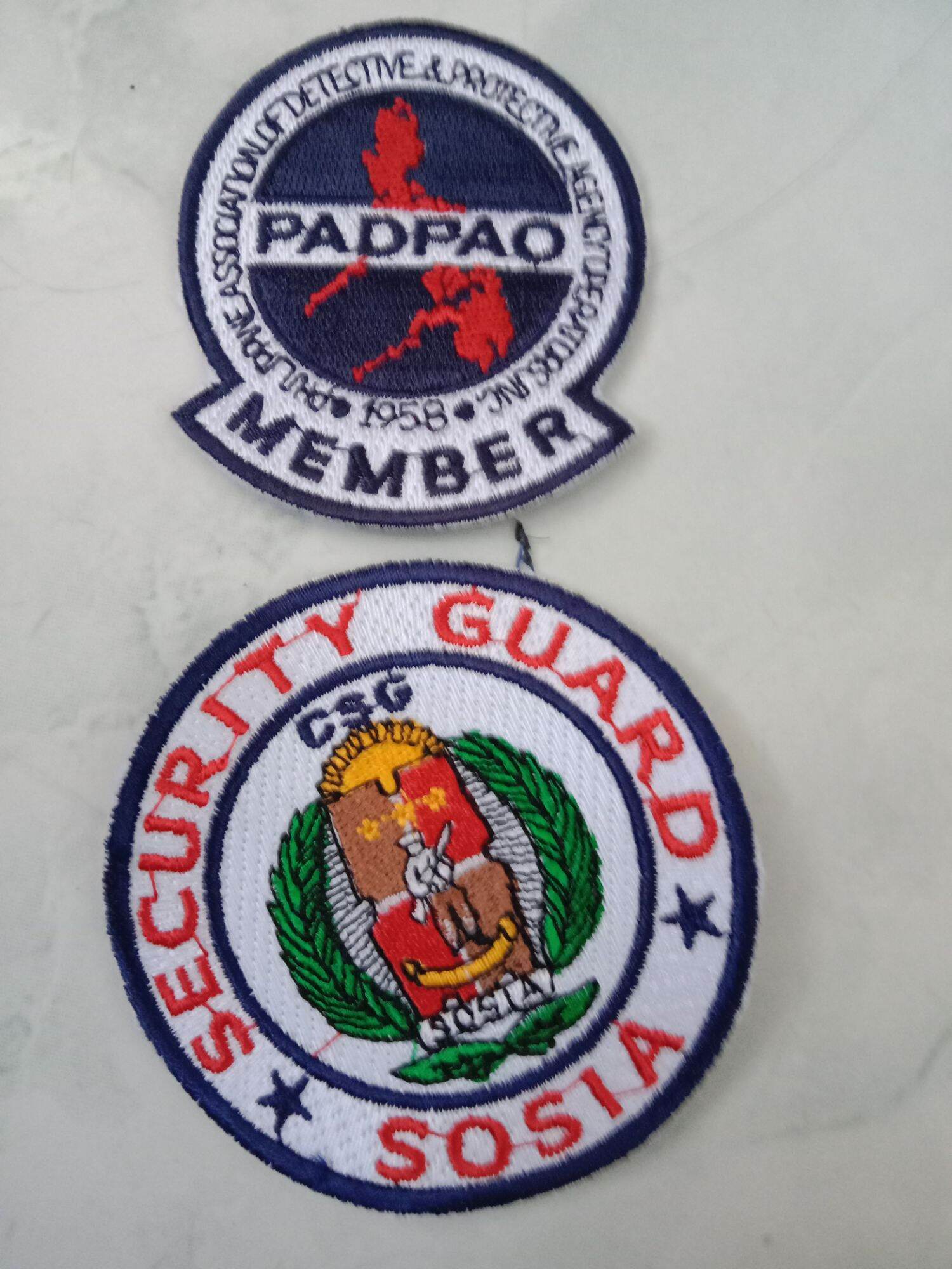 Padpao Socia For Security Guard Patches. 