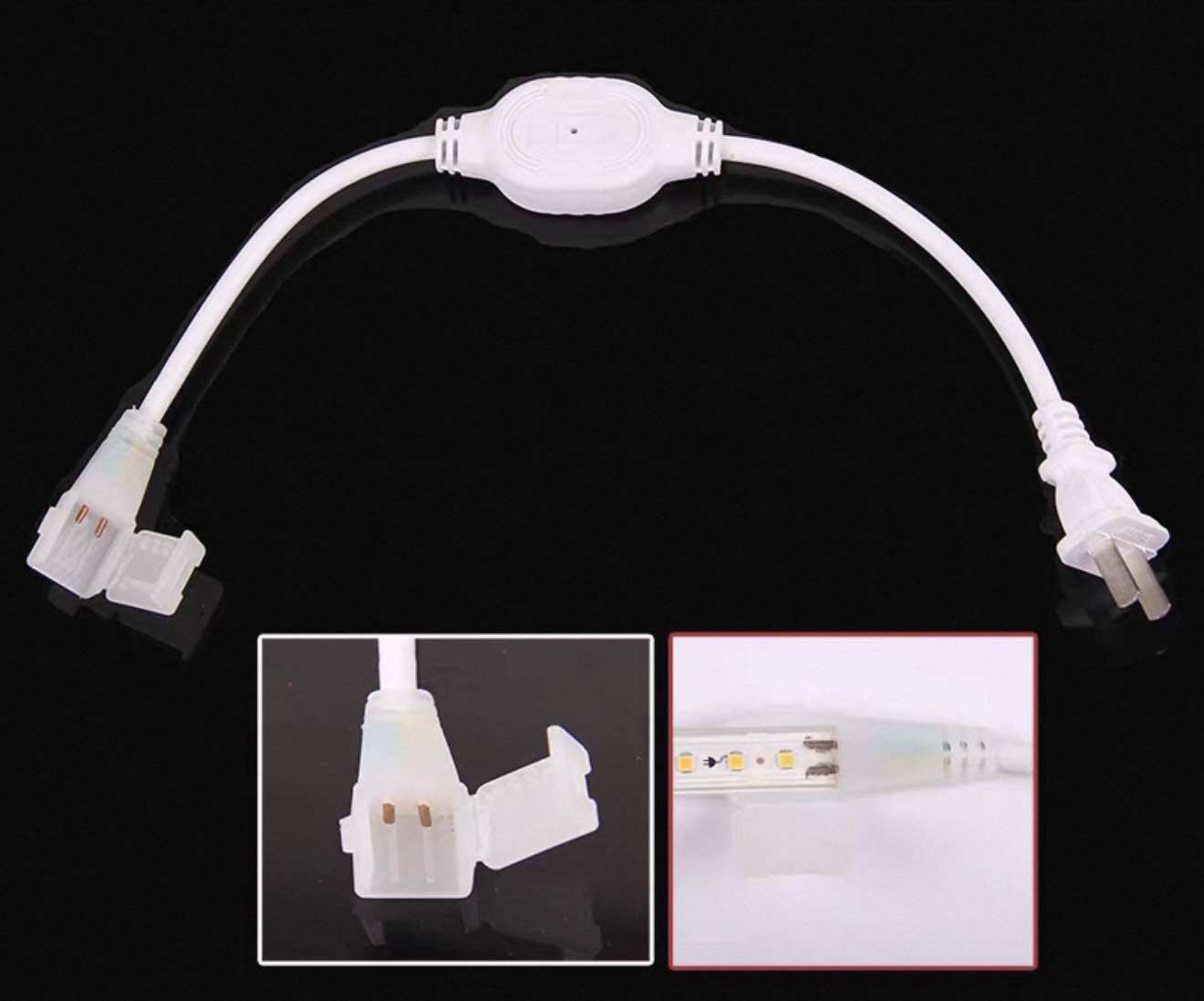 【COD&Ready】Rohstar AC110V/220V EU LED Plug-in Flexible Strip Light LED Accessories With US/ES Plug