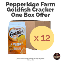 [ONE BOX] Pepperidge Farm Goldfish Crackers - Cheddar Cheese 12 Packs