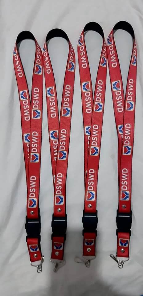 Department of Social Welfare and Development | DSWD Red Lanyard Sling ...