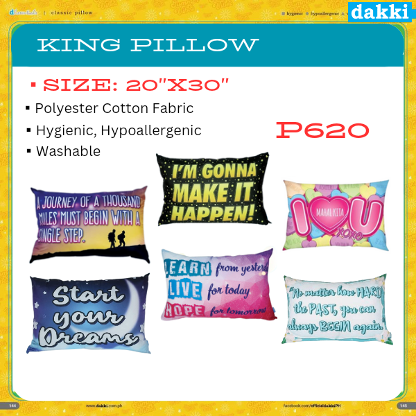 Dakki pillows price list sale