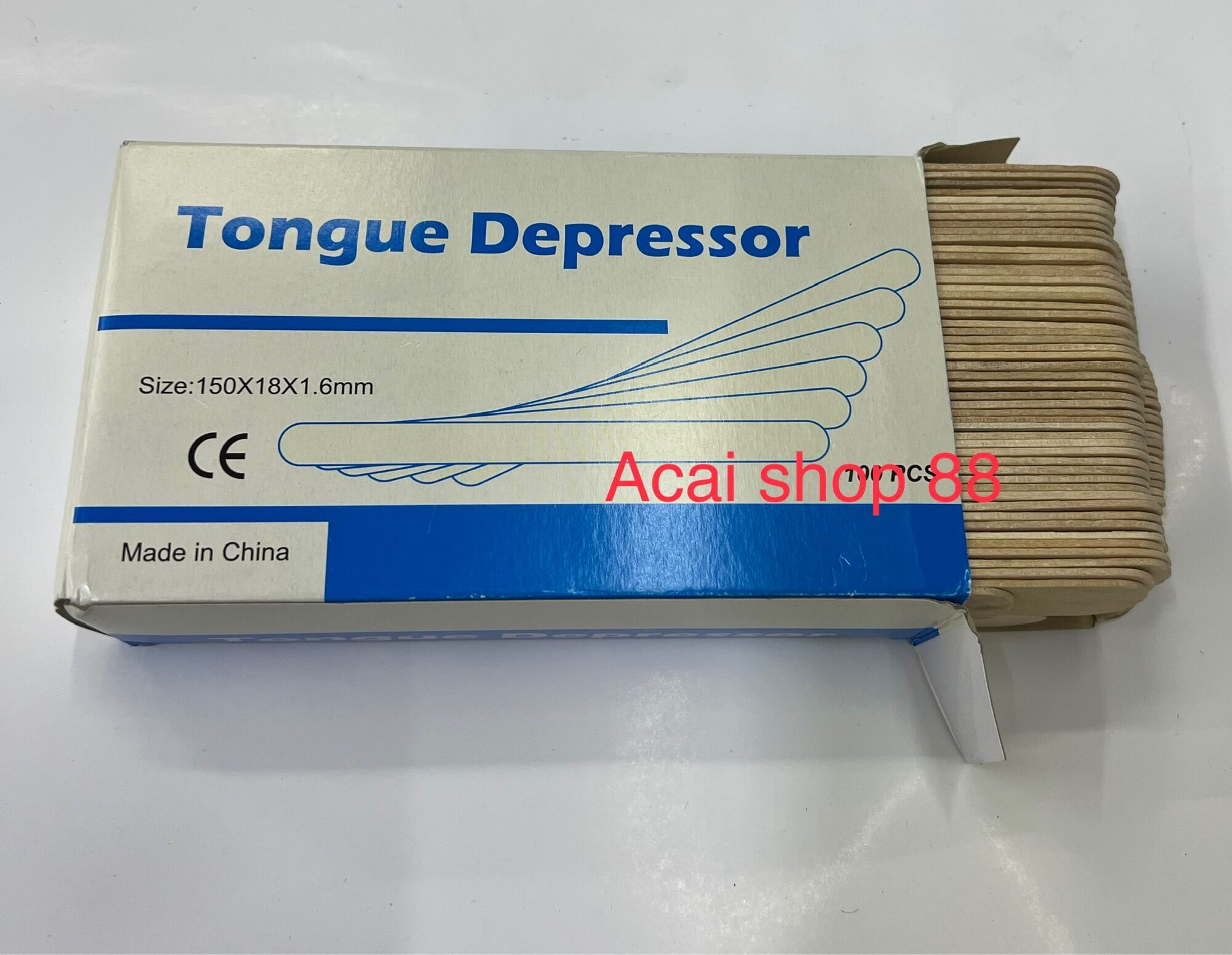 Tongue depressor 100pcs. Wood spatula popsicles stick Lazada PH