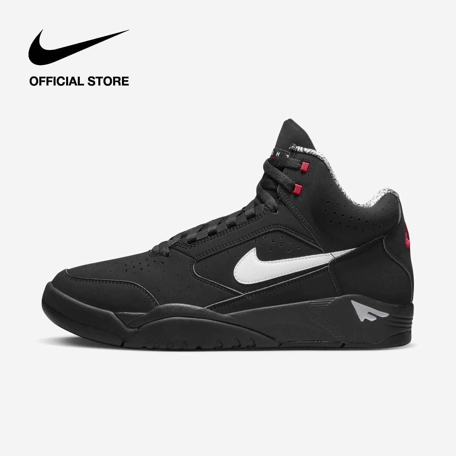 Nike Men's Air Flight Lite Mid Shoes - Black