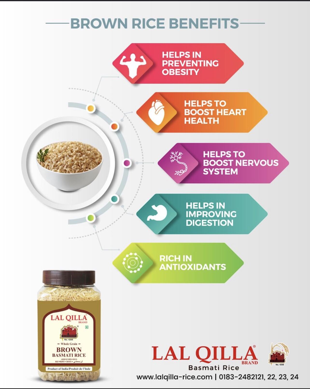 Sale! Lal Qilla Brown Basmati Rice Health Benefits Diebetes Control