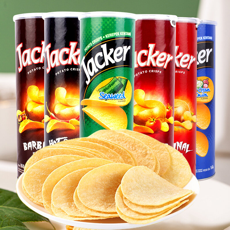 Malaysia Jacker Jack Brand Potato Chips Original Yogurt Onion Mixed