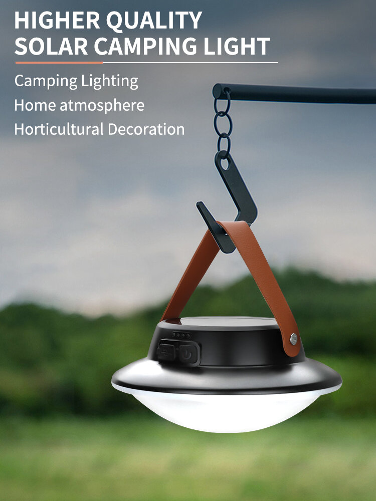 Solar High Power LED Camping Light 3 Modes Rechargeable Portable Lanterns Outdoor Emergency BBQ Waterproof Tent Lighting Lamp.