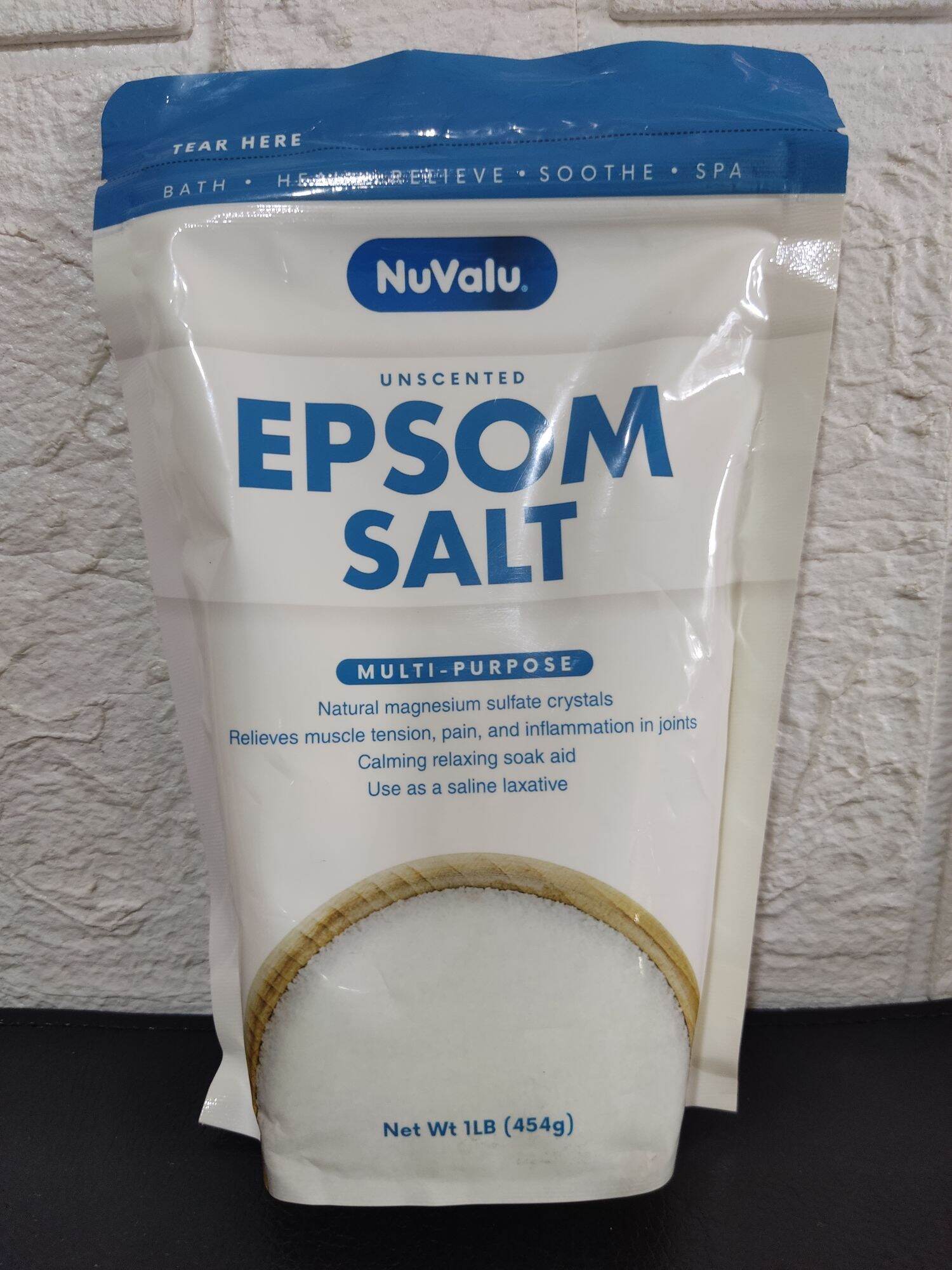 Nuvalu Epsom Salt Food Grade 454g Lazada PH