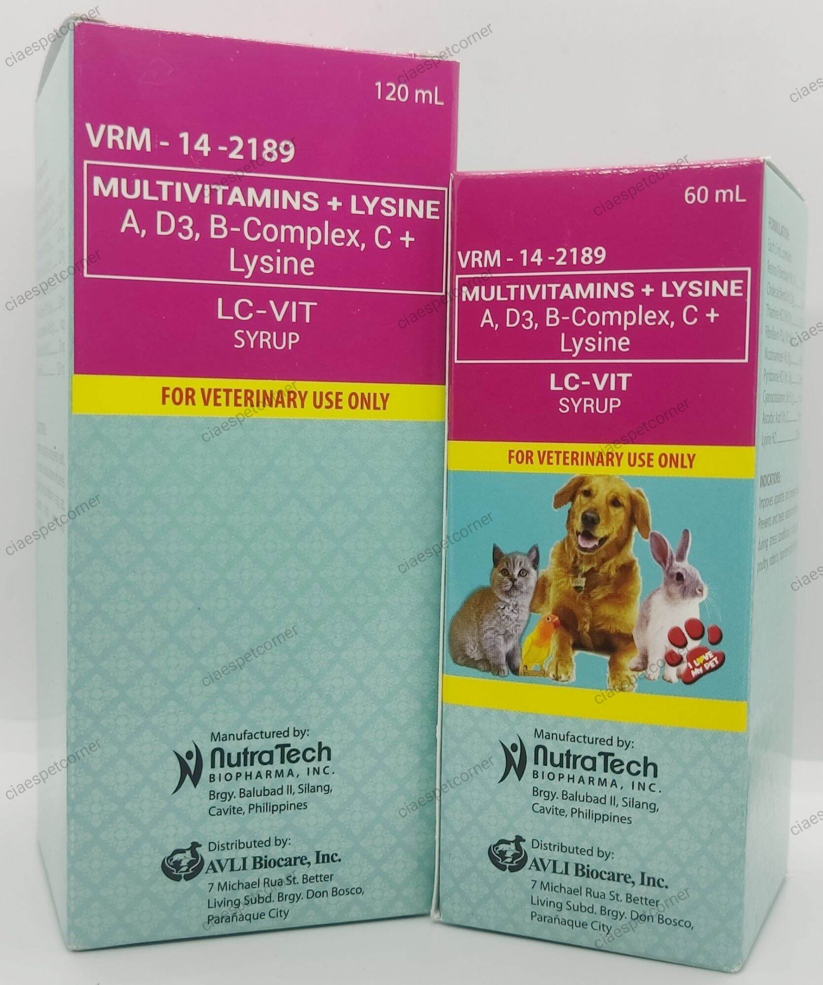 LC-Vit Syrup Multivitamins + Lysine
