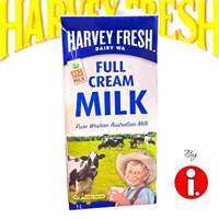 HARVEY FRESH Full Cream Milk  1L/12s per case