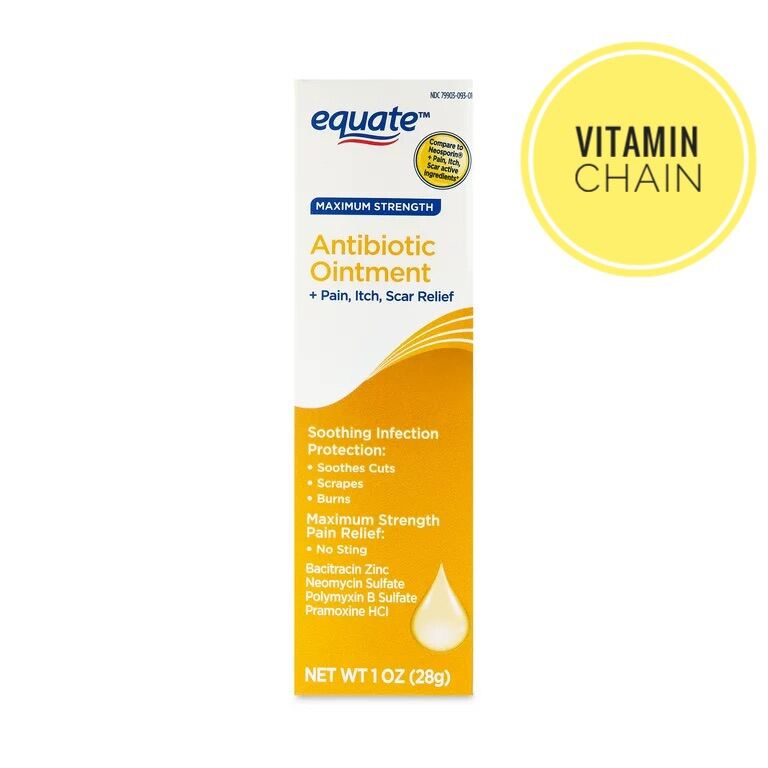 🇺🇸 Equate Maximum Strength Antibiotic Ointment Pain/Itch/Scar Relief