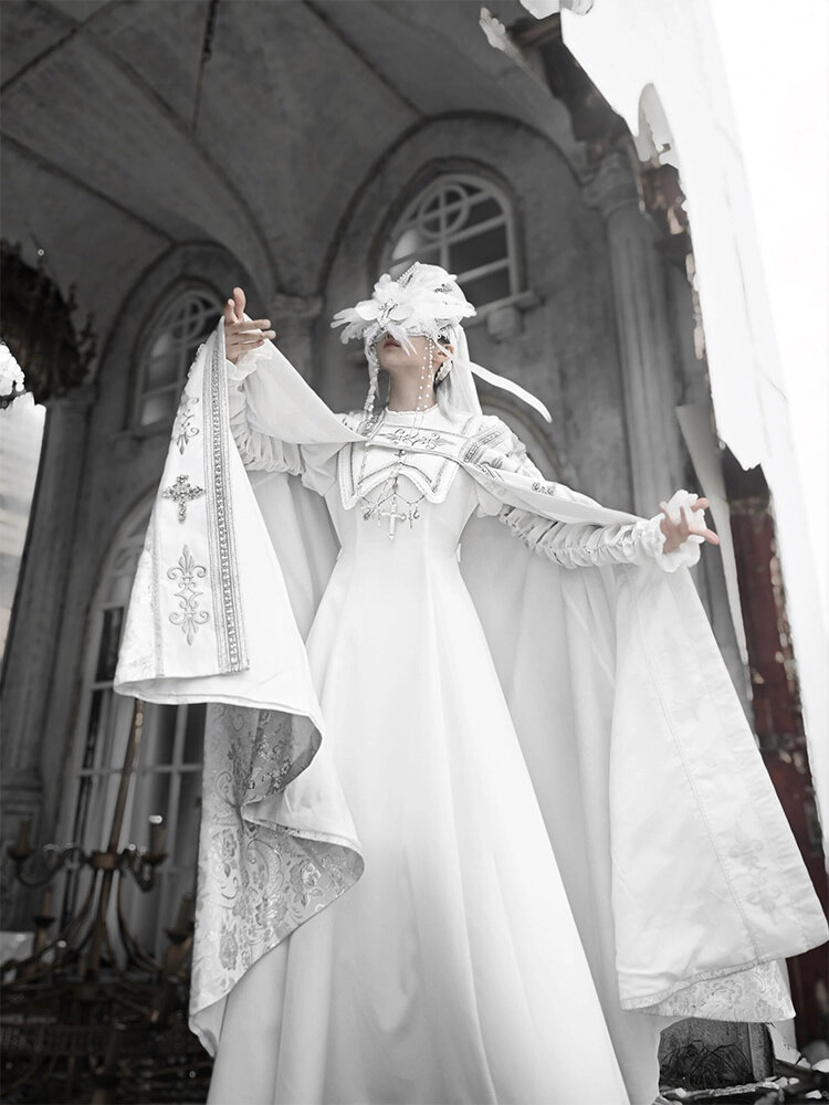 Lolita Dresses Vintage Dress Lazada Womens Gothic Lolita Dresses Lace Long  Sleeve Hollow-Out Velvet
