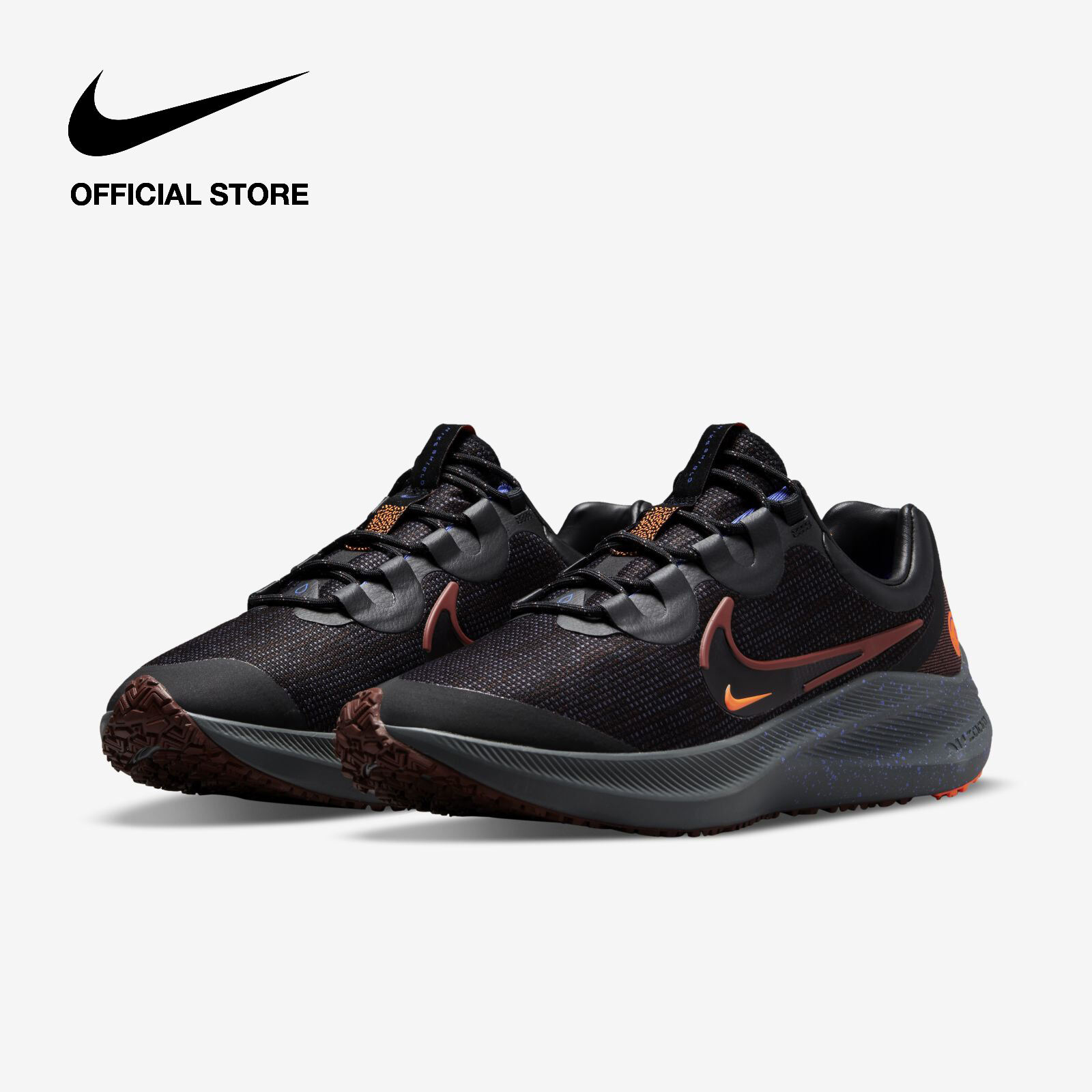 Nike Men's Winflo 8 Shield Weatherized Road Running Shoes Bronze