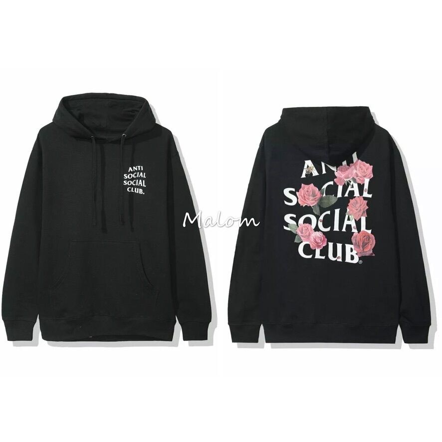 Anti Social Social Club ASSC Rose Thunder Cherry Blossom Fork Hoodie  Sweater Loose | Lazada PH