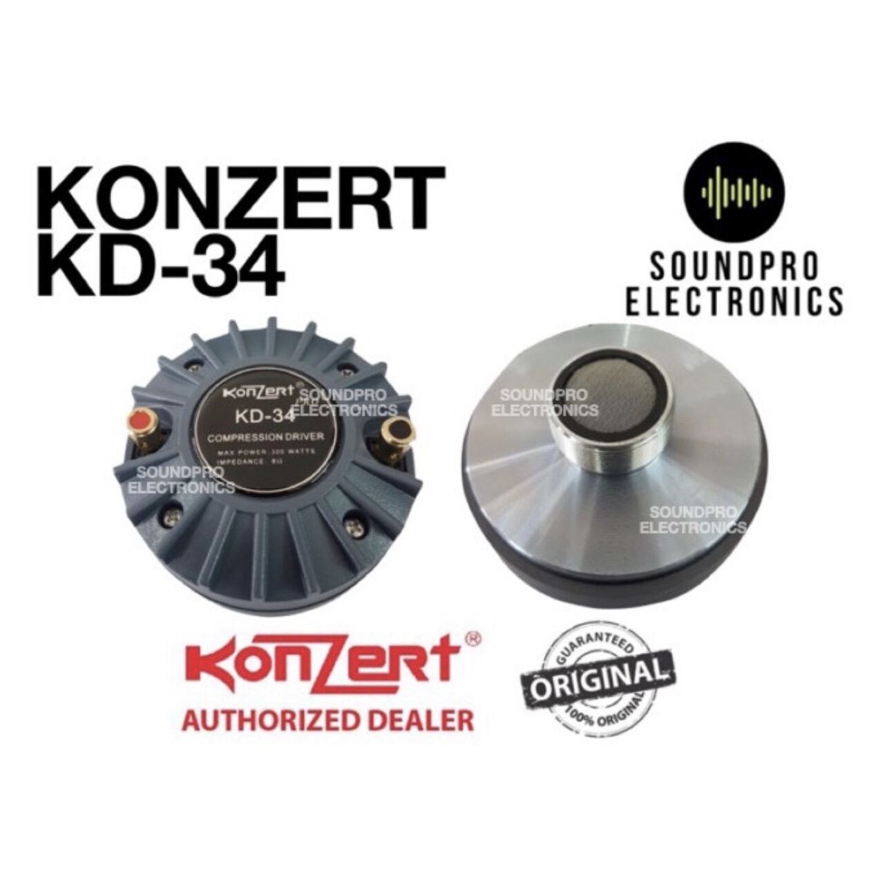 Konzert KD-34 Professional Compression Driver 100% Original | Lazada PH
