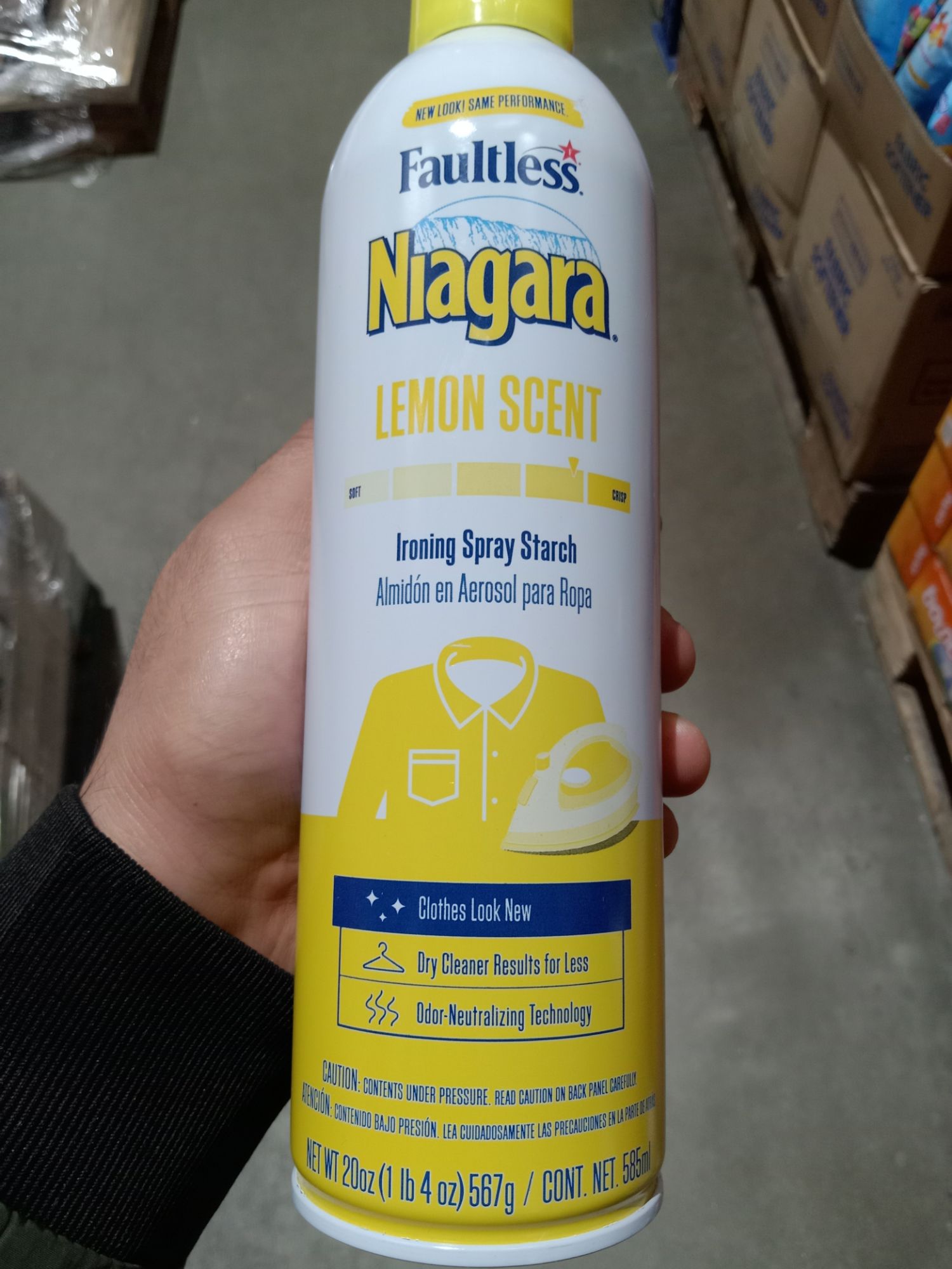 Faultless Niagara Lemon Scent Ironing Spray Starch 20 oz 2-PACK
