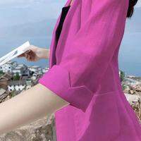 Lieoyuarn | Pure Cotton and Linen Womens Suit Jacket Multi Wear