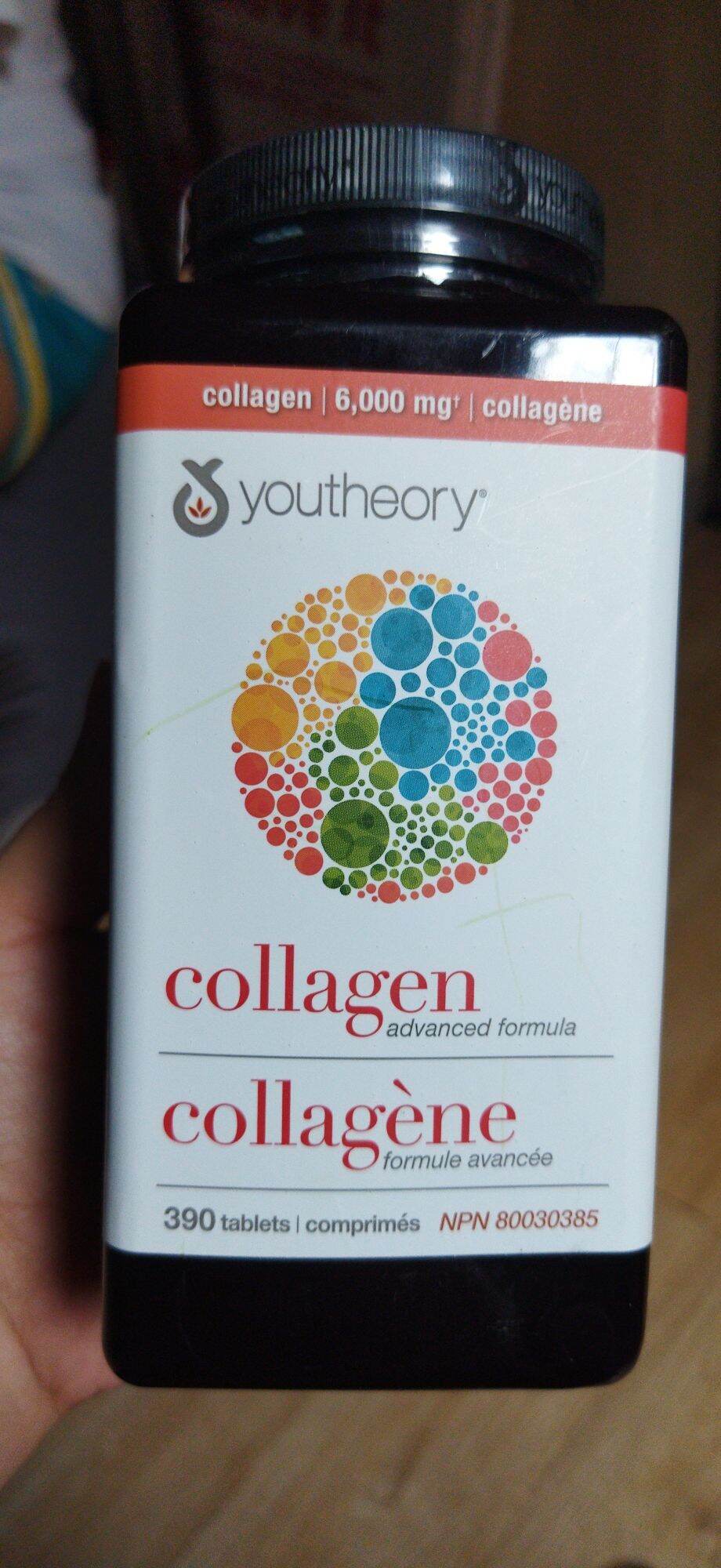 Collagène Youtheory - 390 Comprimés, Sans Gluten, Sans Lactose, Fabriqué En France