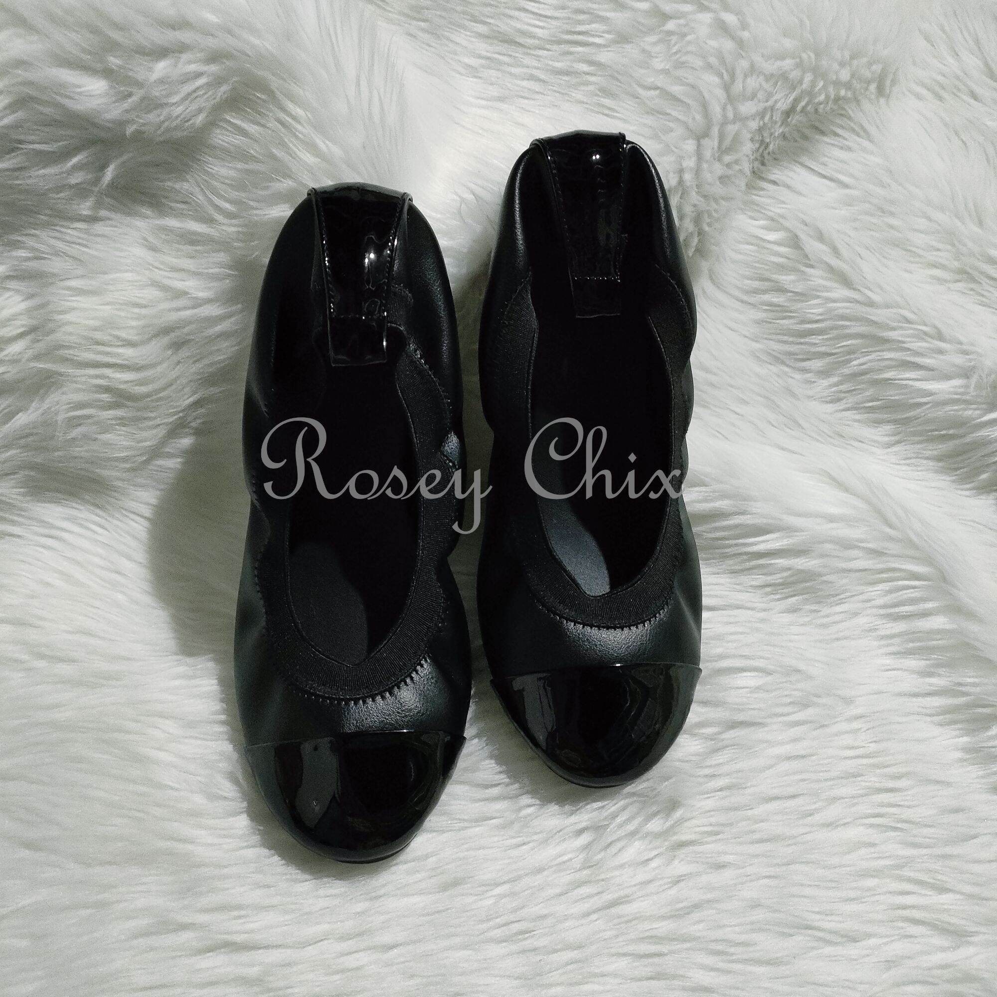 Claire Scrunch Payless Doll Shoes Rosey Chix] Marikina Made Black - Main Image