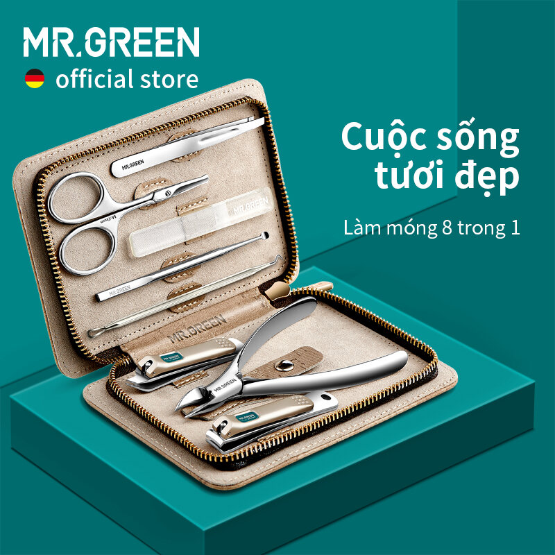 MR.GREEN Bộ Làm Móng Tay Bộ Chăm Sóc Móng Chân Nail Clipper Chuyên Nghiệp Bằng Thép Không Gỉ Dụng Cụ