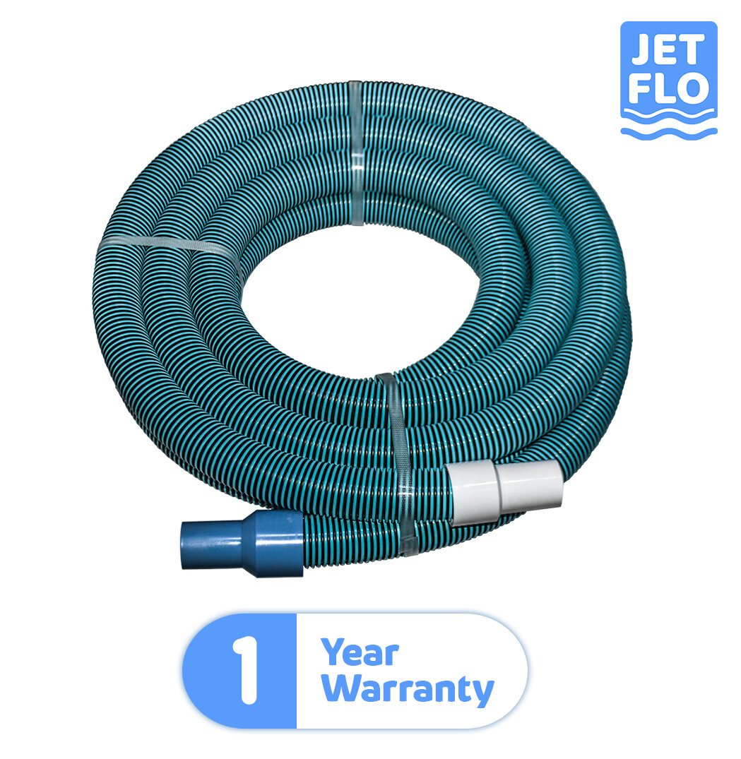 Jet-Flo 25 ft Heavy-Duty Pool Vacuum Hose with Swivel