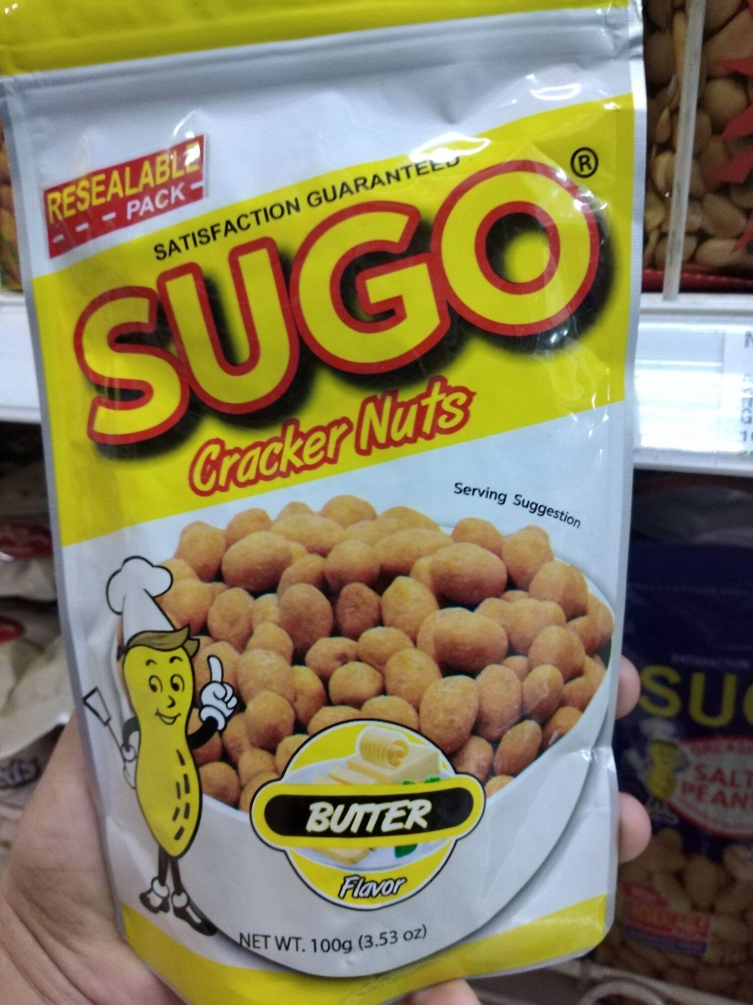 SUGO CRACKER NUTS RESEALABLE PACK 100g. (BUTTER FLAVOR) Lazada PH