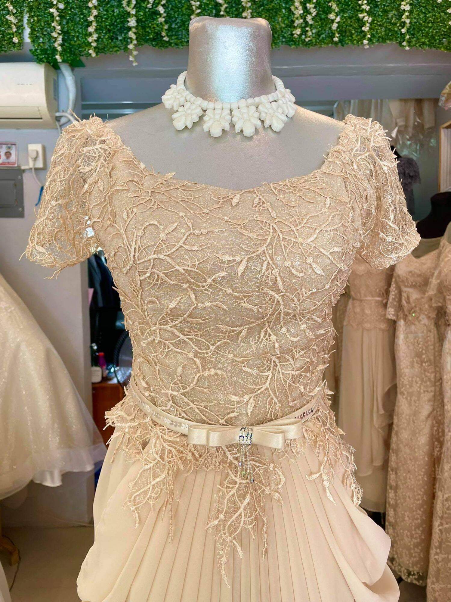 HI LO MIDI Dress Design For Wedding, Ninang, Mother of the Bride