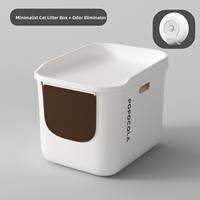 Extra Large Anti-Splash Closed Cat Litter Box Popocola