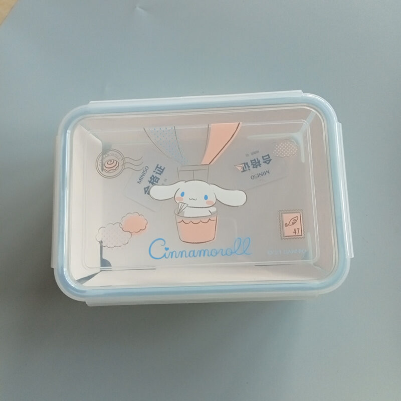 Cinnamoroll Bento Box with Four Buckles 525ml - MINISO