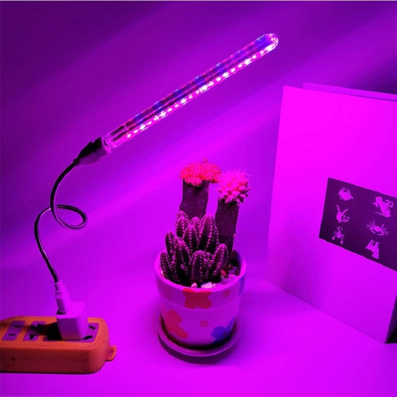 5V LED Grow Light Full Spectrum Plant Lamp with Flexible Hose Indoor ...