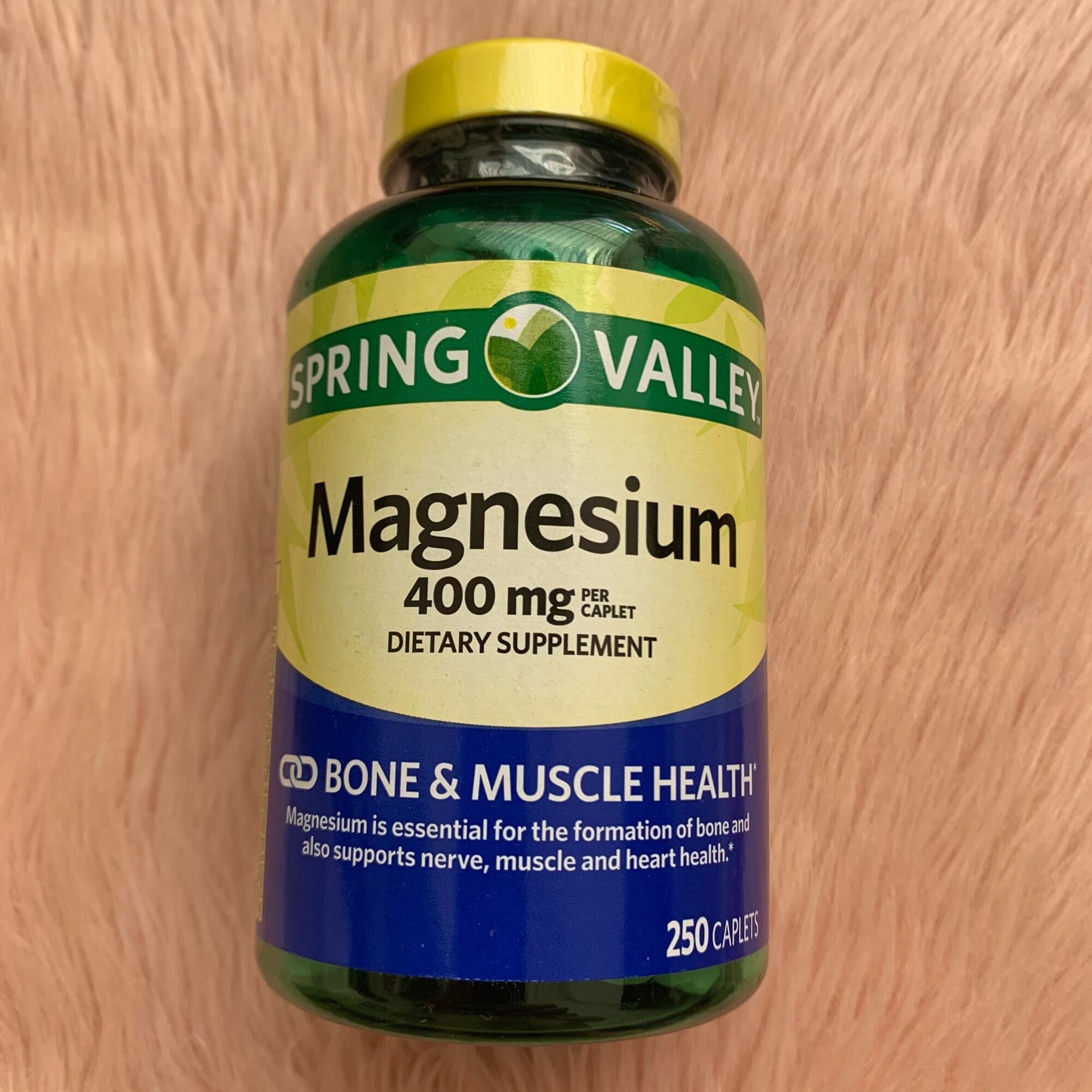 Spring Valley Extra Strength Magnesium, 400 mg, 250 Caplets Expiry 06/